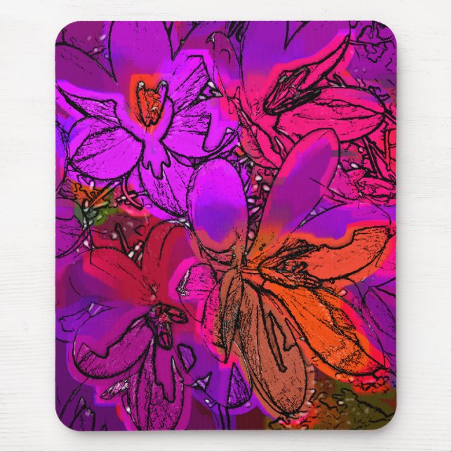 FLOWERS MOUSE PAD (Front)