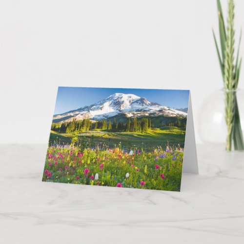 Flowers  Mt Rainier Wildflowers Card
