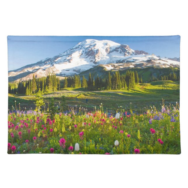 Flowers | Mt. Rainier Wildflowers Cloth Placemat (Front)