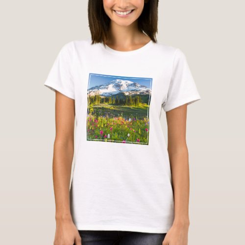 Flowers  Mt Rainier Wildflowers T_Shirt