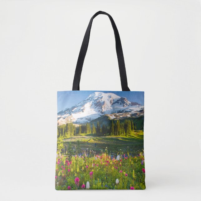Flowers | Mt. Rainier Wildflowers Tote Bag (Front)