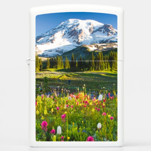 Flowers  Mt Rainier Wildflowers Zippo Lighter