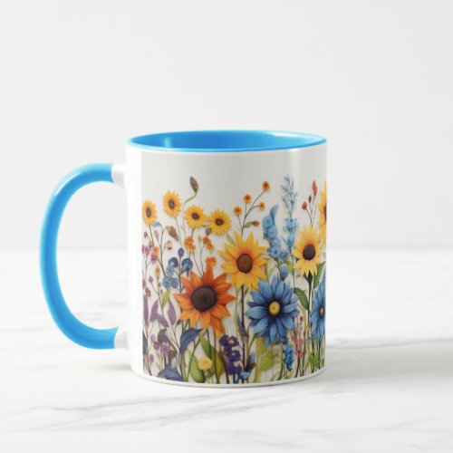 Flowers mug cofee mug milk mug tea mug