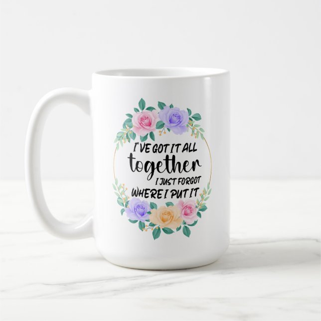Flowers Mug | Mug for Women | Gift for Her | Coffe (Left)