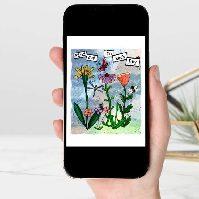 Flowers, Musical Notes and Joy Artwork (Front Digital)