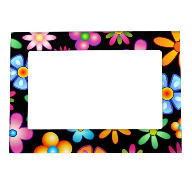 Flowers Naif Design Magnetic Frame (Front)