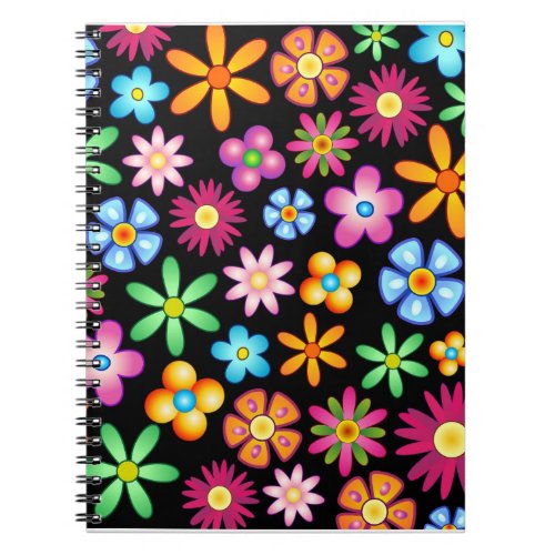 Flowers Naif Design Notebook