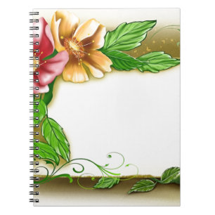 Flowers Name Tag Notebook