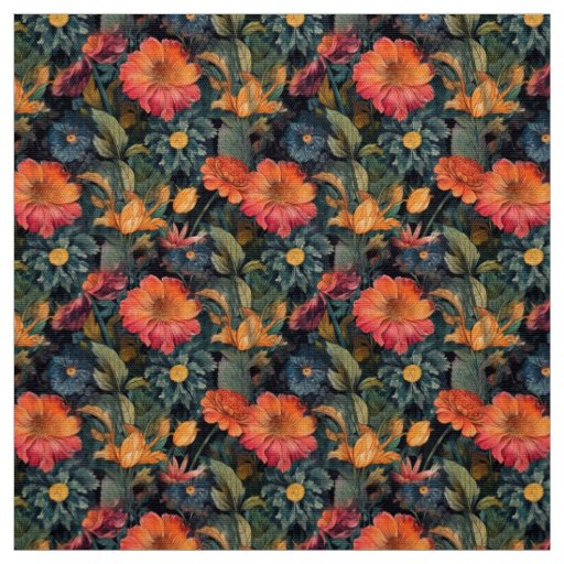 Flowers nature art fabric