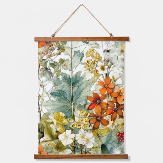 Flowers nature art  hanging tapestry (Front)