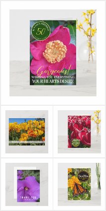 FLOWERS NATURE CARDS