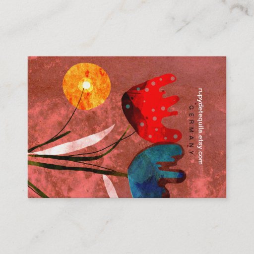 Customizable Flowers Nature Garden Business Card