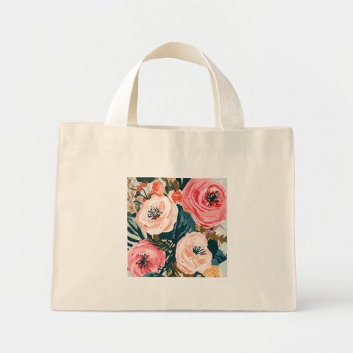 flowers nature landscape art mini tote bag