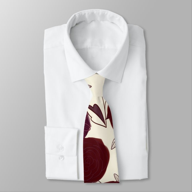 Flowers Neck Tie (Tied)