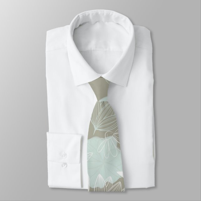 Flowers Neck Tie (Tied)