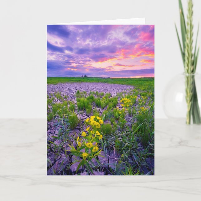 Flowers | North Dakota Red River Valley Card (Front)