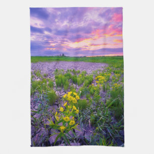 Flowers North Dakota Red River Valley Kitchen Towel