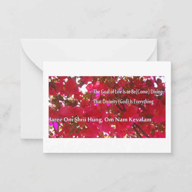 Flowers Note Card (Front)