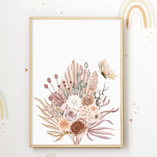 Flowers Nursery Poster Nature Kids Room Print