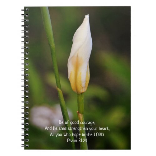 Flowers of Faith Courage Prayer Journal Notebook