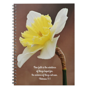 Flowers of Faith Daffodil Evidence Prayer Notebook