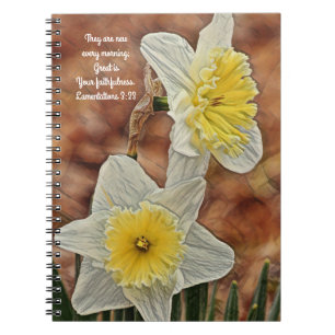Flowers of Faith Daffodil Faithfulness Prayer Notebook