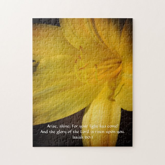 Flowers of Faith Isaiah Lily Puzzle (Vertical)