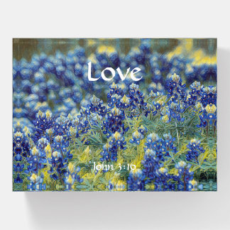 Flowers of Faith John Bluebonnet Paperweight