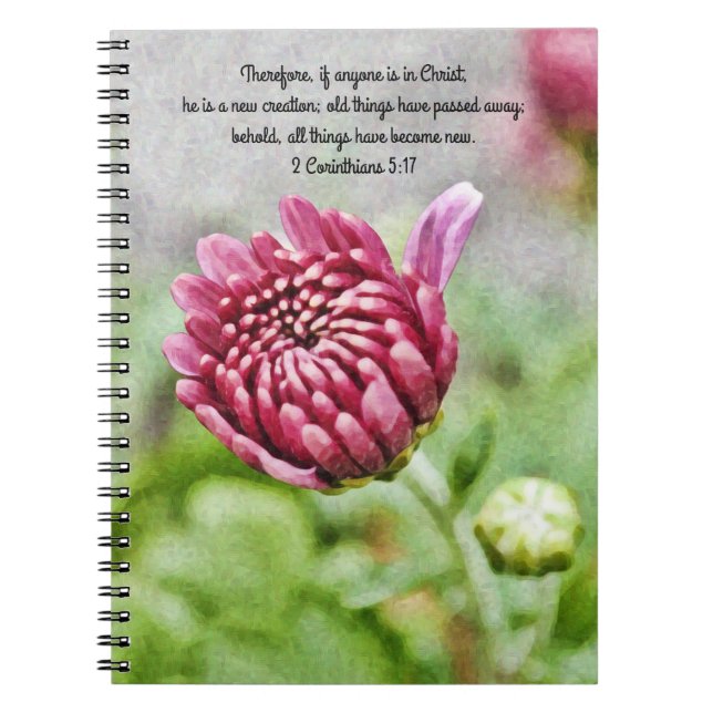 Flowers of Faith New Mum Prayer Notebook (Front)