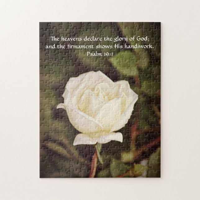 Flowers of Faith Psalm Rose Puzzle (Vertical)