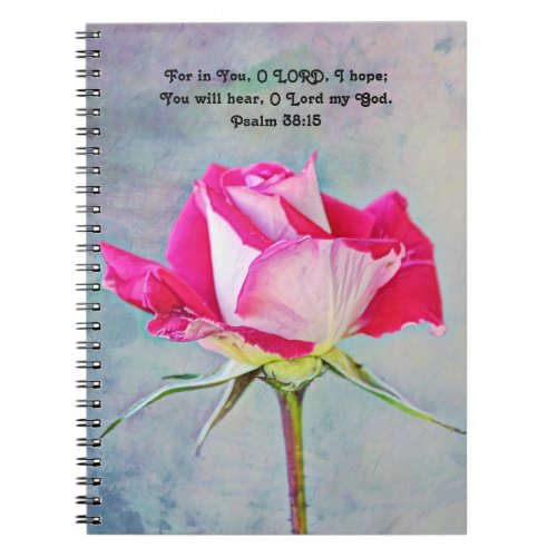 Flowers of Faith Rose Hope Prayer Journal Notebook