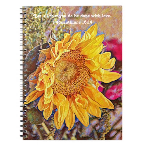 Flowers of Faith Sunflower Love Prayer Journal