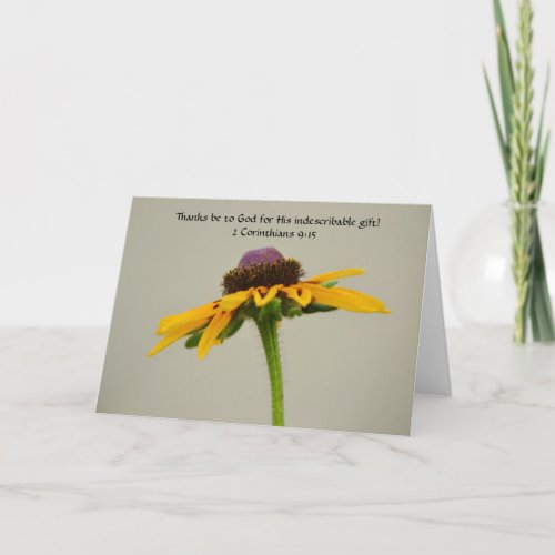 Flowers of Faith Wildflower Thank You Card