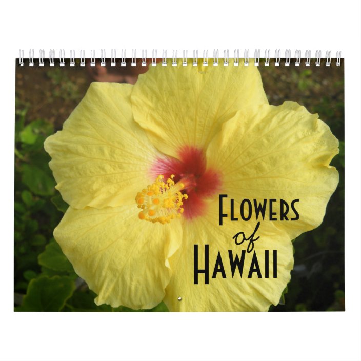 Flowers of Hawaii Photo Calendar