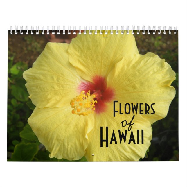 Flowers of Hawaii Photo Calendar (Cover)