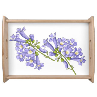 Flowers of Jacaranda Brazil Serving Tray