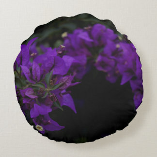Flowers of January Round Pillow