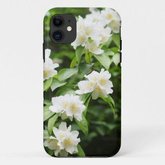 Flowers of jasmin in spring garden iPhone 11 case