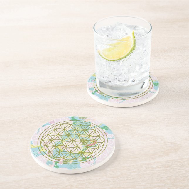 Flowers of life coaster (Side)