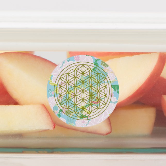 Flowers of life labels (Affixed)