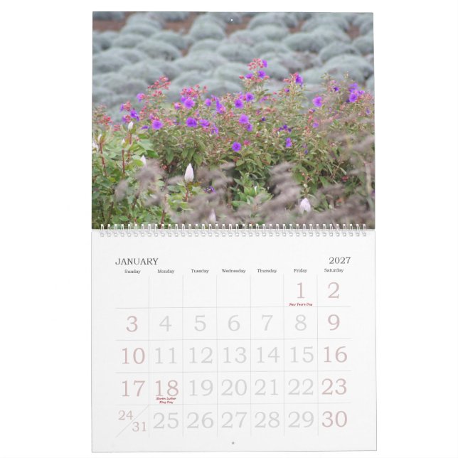 Flowers of Maui 2008 Calendar (Jan 2027)