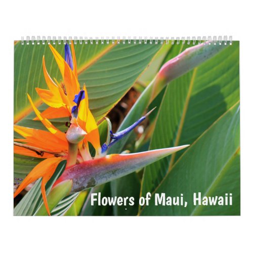 Flowers of Maui Hawaii Calendar