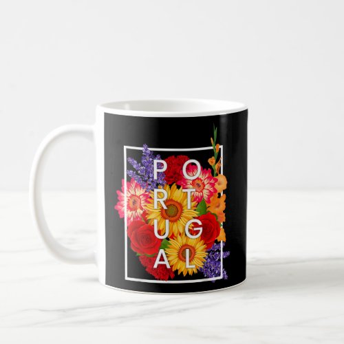 Flowers of Portugal Word Art _ Portuguese Pride  Coffee Mug