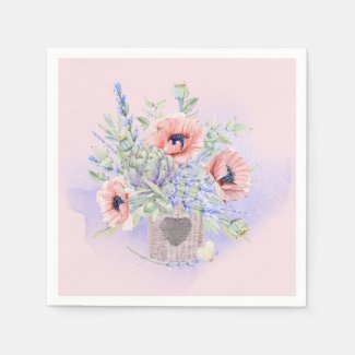Flowers of Provence  Blush and Blue