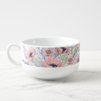 Flowers of Provence Bouquet Soup Mug