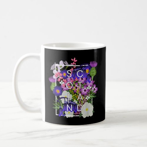 Flowers of Scotland Word Art _ Scottish Pride  Coffee Mug