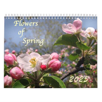 Flowers of Spring 2025 Floral Nature Calendar