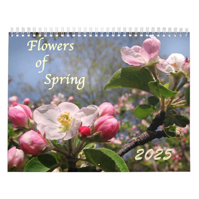 Flowers of Spring 2025 Floral Nature Calendar