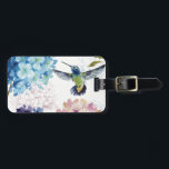 Flowers of Spring Bag Tag<br><div class="desc">© Lisa Audit / Wild Apple. The image features colorful flowers in full bloom. A hummingbird in flight can also be seen on the image.</div>
