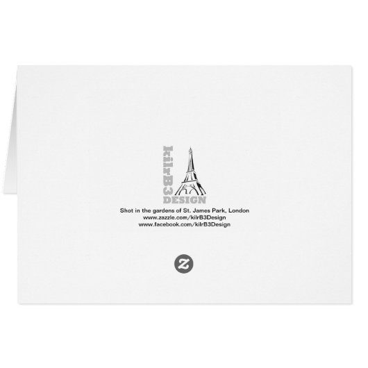 Flowers of St. James Park, London - Blank Card (Back Horizontal)